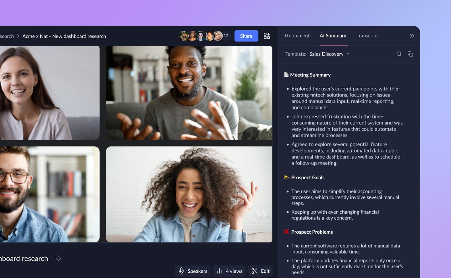 Google Meet AI Summary