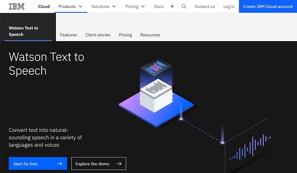IBM Watson Text to Speech