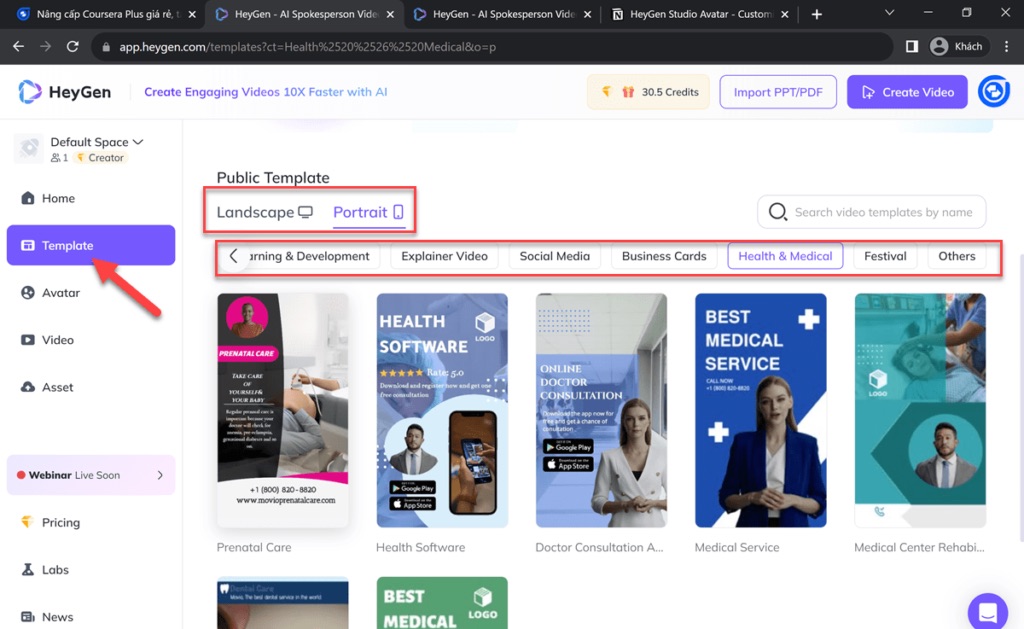 Phần mềm tạo MC ảo HeyGen