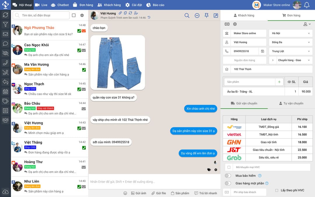 Vpage là giải pháp phần mềm quản lý chat đa kênh